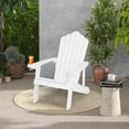 thumbnail image 5 of Costway 4 PCS Patio HIPS Adirondack Chair with Cup Holder Weather Resistant Outdoor 380 LBS Black&Light Grey&Navy&White, 5 of 9