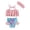 Pink, variant on Esaierr Toddler Baby Girls 3 Piece Swimsuits Bikini Set Bathing Suit With Hairbands Newborn Girls Fish Scale halter Bathing Suit Outfit for 6 months-5 years
