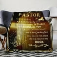 thumbnail image 2 of Pastor Appreciation Gifts, Pastor Gifts for Men, Unique Pastor Gifts, Pastor Birthday Gifts, Gifts for Pastor, Thank You Gift for Pastor, Christian Pastor Gifts Blanket 60"x50"(Gold), 2 of 6