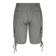thumbnail image 3 of Ecqkame Mens Hiking Cargo Shorts Zipper Pockets Stretch Dry Outdoor Shorts Casual Lightweight Short for Golf Fishing Work Gray-A M, 3 of 4