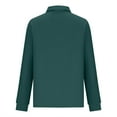 thumbnail image 4 of Posijego Half Zip Sweatshirt for Women Collared Long Sleeve Sweatshirts Solid Color Quarter Zip Pullover Tops, 4 of 5