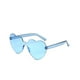 thumbnail image 2 of Qarigey Gafas de sol con forma de corazón de melocotón, accesorios antiquemaduras solares, decoraciones, gafas irregulares, apariencia Lentes azul niebla, 2 of 6