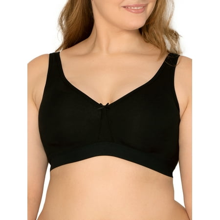 

Fruit of the Loom Women s Plus Size Beyond Soft Wireless Cotton Bra Style FT811