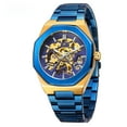 thumbnail image 5 of Reloj mecánico automático para hombre, estilo europeo y americano, informal, de moda mecánica hueca, 5 of 5