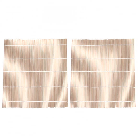 ACDANC 2pcs Japanese Sushi Bamboo Rolling Mats 24cm Carbonized Natural Bamboo Sushi Mat For Sushi Home Gatherings