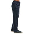 thumbnail image 3 of Men's Light Weight Fleece Open Bottom Sweatpants with Pockets, NAVY XL, 1 Pack, 3 of 4