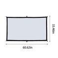 thumbnail image 4 of Portable Projector Screen under $5! kkbbma Foldable Projector Screen,Portable Movie Screen 16:9 Format,Anti-Crease Indoor Outdoor Projection Screen,Double Sided Video Screen for Home Camping Party, 4 of 8