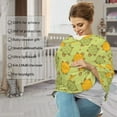 thumbnail image 4 of Fotbe Cute Turtle Pattern Car Seat Covers for Babies, Nursing Breastfeeding Cover Infant Carseat Canopy, Soft Stretchy Carrier Cover, 4 of 9