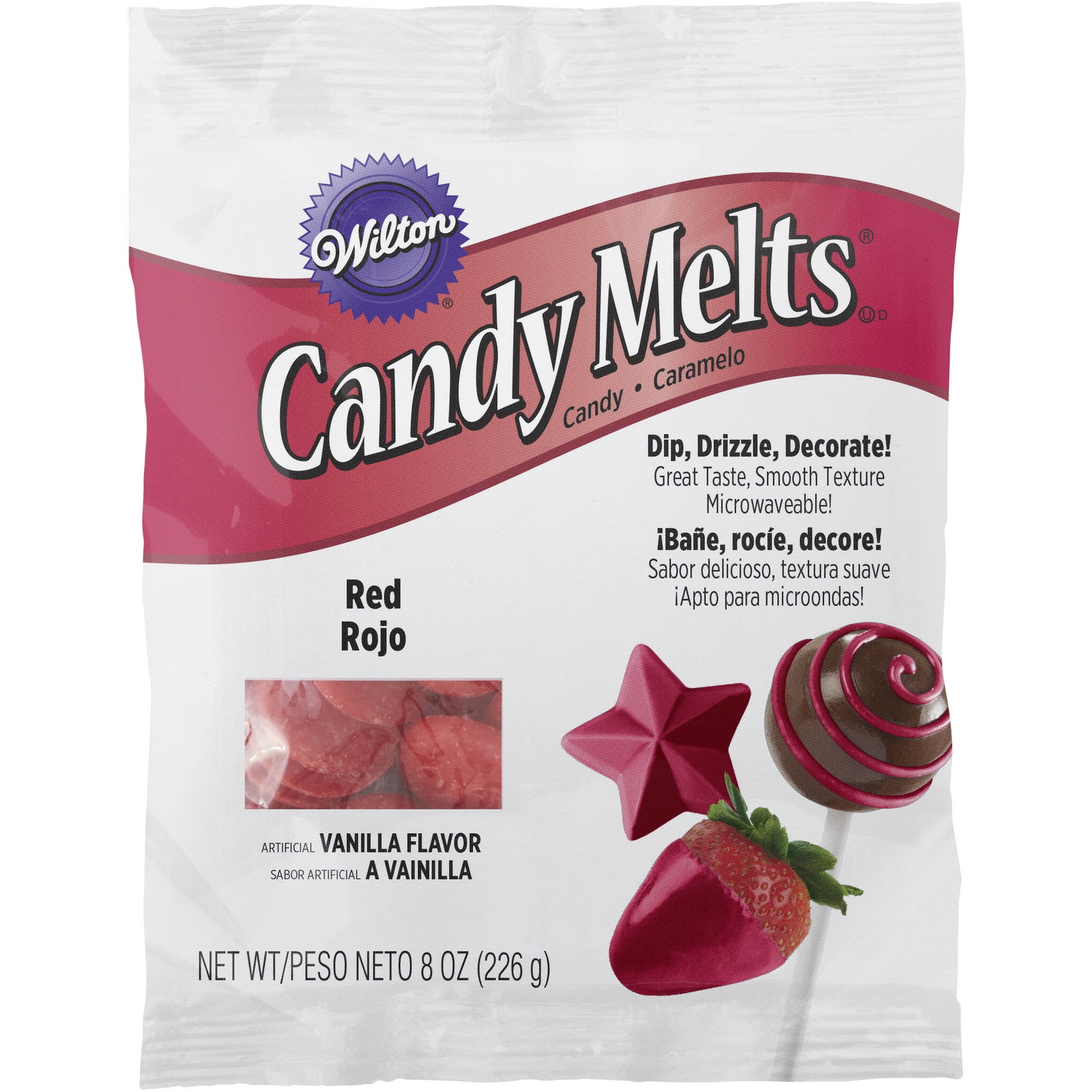 Wilton Candy Melts 8 Ounces Red 1911 1616