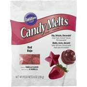 (4 pack) (4 Pack) Wilton Candy Melts, 8 Ounces, Red, 1911-1616