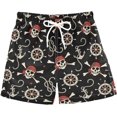thumbnail image 1 of Boys Swim Trunks Beach Board Shorts Quick Dry Toddler Swimsuit Bathing Suits with Mesh Lining, 1 of 7