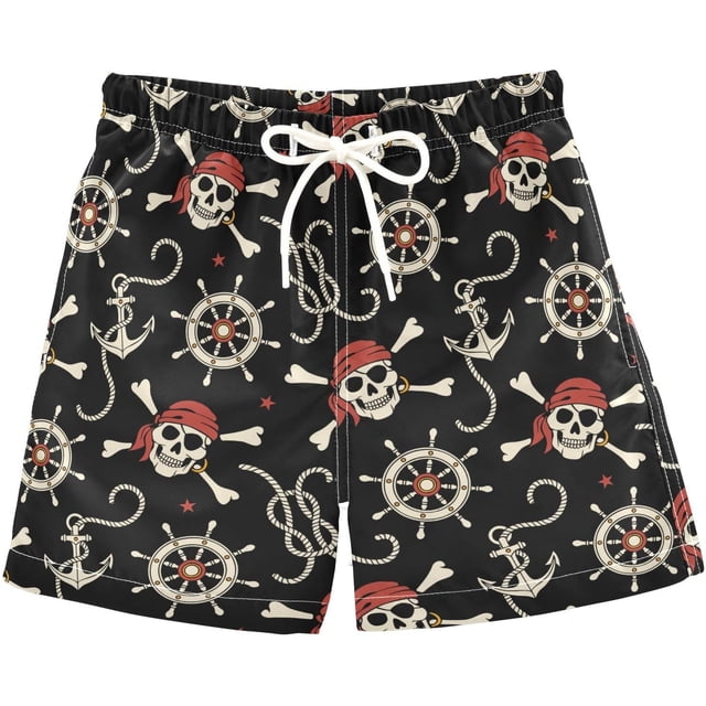 Boys Swim Trunks Beach Board Shorts Quick Dry Toddler Swimsuit Bathing Suits with Mesh Lining