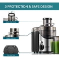 thumbnail image 5 of Juicer Machines, Juilist 3 Wide Mouth Juicer Extractor Max Power 800W, for Vegetable and Fruit with 3-Speed Setting, 400W Motor, Easy to Clean, 5 of 5