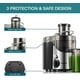 thumbnail image 5 of Juicer Machines, Juilist 3 Wide Mouth Juicer Extractor Max Power 800W, for Vegetable and Fruit with 3-Speed Setting, 400W Motor, Easy to Clean, 5 of 5