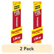 (2 pack) Slim Jim Smoked Meat Sticks, Original Flavor, High Protein, Twin Pack, 1.94 oz.