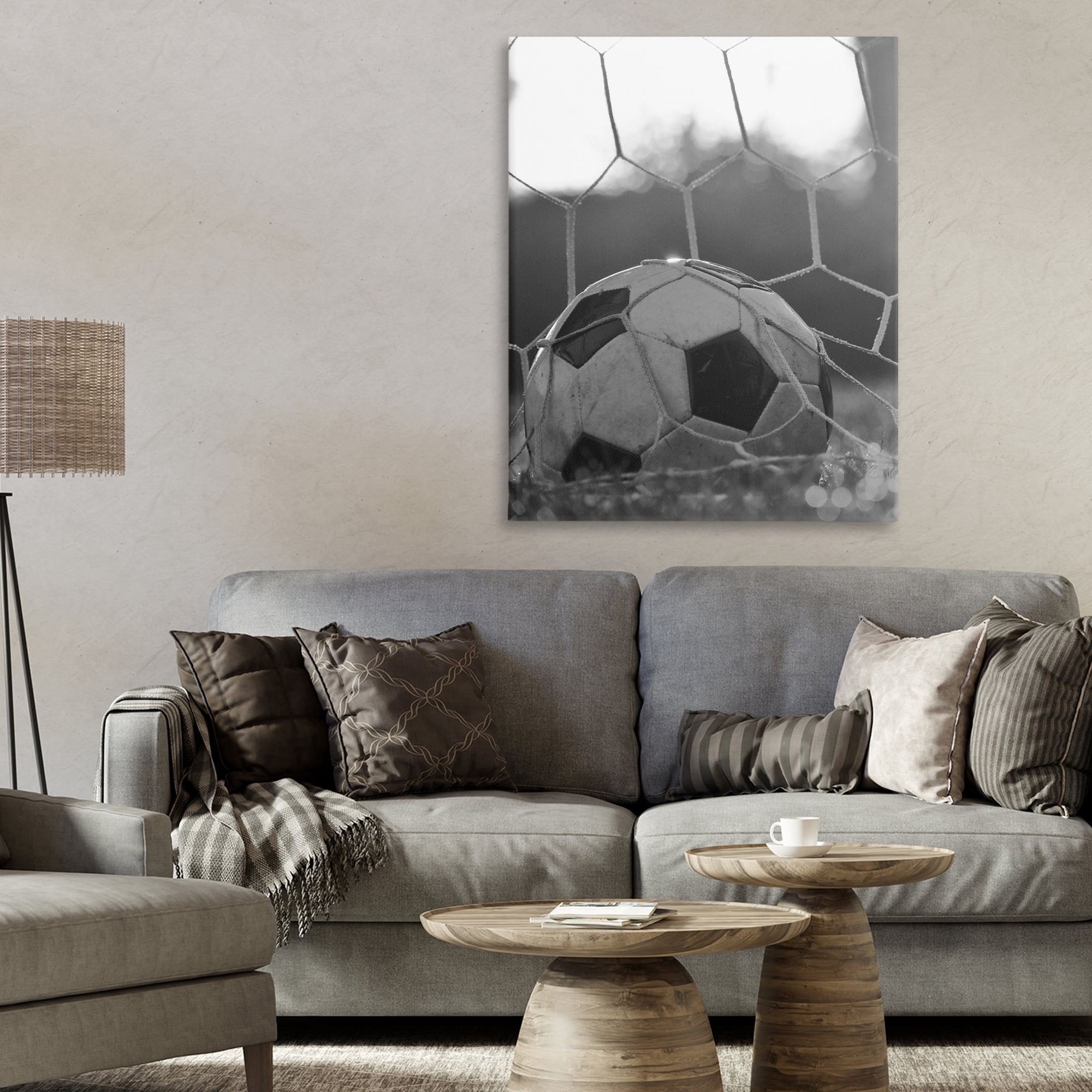 Stupell Industries Soccer Goal Score Canvas Wall Art, design by Marcus Prime