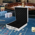 thumbnail image 4 of Durable Alloy Poker Chip Case with Large Capacity and Compartment Design for Storage Use 50 Pieces, 4 of 8