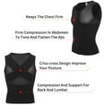 thumbnail image 5 of Mens Compression Seamless Slimming Vest Waist Trainer Tank Top Tummy Control Hide Gynecomastia Undershirt, 5 of 6