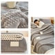 thumbnail image 5 of Manta De Franela Manta de franela gris extra gruesa de doble capa, ideal para la cama, el sofá, la oficina o la siesta (1 pieza). Rkxzt, 5 of 8