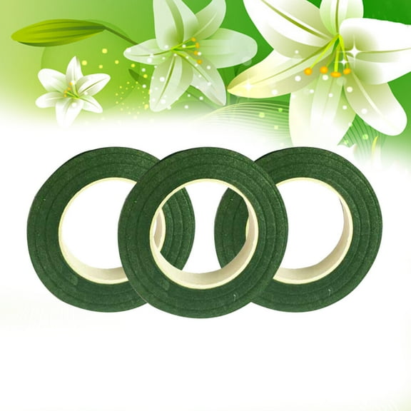SEWCHICS Floral Tape Stem Wrapping Green 3 Rolls 27m