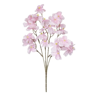13.5" Artificial Silk Pink Cherry Blossom Spring Pick, for Indoor Use, by Mainstays