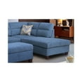 thumbnail image 4 of Diego Blue Fabric Sectional with Storage Ottoman and 2 Accent Pillows, 4 of 6