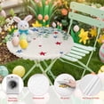 thumbnail image 3 of Fitted Round Tablecloth Patriotic 4th of July Elastic Stretch Table Cover,Waterproof Oil Proof Table Cloth for Dinner,Outdoor,Picnic, 55"- 60" DIA Red Blue Stars Eucalyptus Leaves Beige, 3 of 9