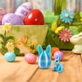 thumbnail image 6 of Toyeng 3D Printed Easter Eggs with Bunny Inside, Easter Basket Stuffers,Articulated,Flexible,Easter Gifts Home Executive Desk Decor,Easter Surprise Rabbit Eggs Glacial Mint 8.5*5 cm, 6 of 6