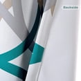 thumbnail image 6 of DriftAway Alexander Thermal Blackout Grommet Unlined Window Curtains Spiral Geo Trellis Pattern, 2 Panels, 52" x 84", Teal, 6 of 8
