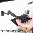 thumbnail image 3 of VIVO Pneumatic Heavy Duty Wall Mounted 24 inch Keyboard Tray, 3 of 8