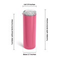 thumbnail image 6 of Makerflo Pink 20 oz Skinny Powder Coated Tumbler Ideal for DIY Crafts -Laser Engraving, 6 of 10