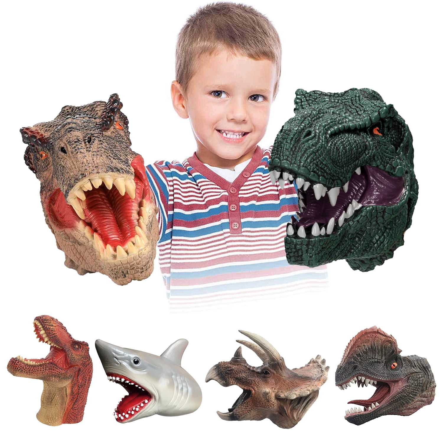 Homore Dinosaur Hand Puppets Toys,Realistic Tyrannosaurus Rex Dinosaur