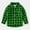 Green, variant on HOMADLES Boys Shirts Long Sleeve Lapel Plaid Button Down Shirts for Boy Campus style, Uniform Shirt Orange 7 T