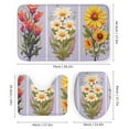 thumbnail image 3 of Watercolor Wildflowers Shower Curtain Sets with Rugs 4 Piece Rustic, 3 of 8