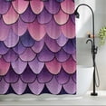 thumbnail image 2 of Ombre Pink Texture Fabric Shower Curtain Abstract Wave Washable Shower Curtains for Bathroom, Waterproof Bath Curtain with Hooks Home Decor 72x72in, 2 of 8