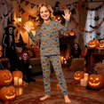 thumbnail image 4 of 2026 Matching Family Halloween Pajamas Set, Fall Sleepwear, Ghost & Pumpkin Printed Holiday Sleepwear, Soft Loungewear PJs Outfit, 4 of 5