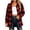 Red, variant on Tqcoqu Women's Plaid Flannel Shirt Jacket,Collared Long Sleeve Button Down Oversized Casual Checkered Shacket Tops For Fall,Coffee Women's S-XXL
