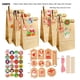 thumbnail image 5 of Juego de 24 bolsas de regalo de Navidad Wosthever con patrones exquisitos, 5 of 6