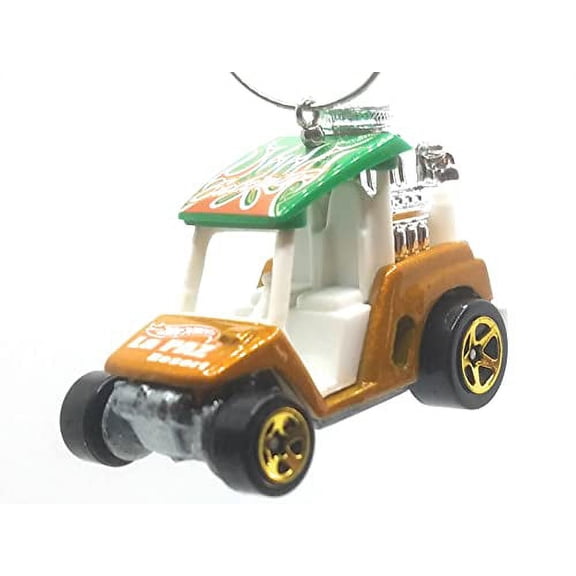 Christmas Ornament for Golf Cart Fore Wheeler Gold Green White