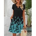 thumbnail image 2 of Vestido de verano bohemio Zeagoo para mujer, talla XL, negro, 2 of 5