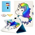 thumbnail image 1 of Universal 8" Tablet Flip Case PU Leather Shockproof Stand Case Built-in Card Slots For iPad Mini,Samsung Galaxy Tab E,Tab S2 8.0,Tab A,Tab 4 3,Kindle Fire HD 8,Kobo Aura ONE, and More 7.5-8.5" Tablet, 1 of 1