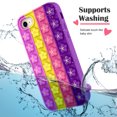 thumbnail image 6 of Nagebee For iPhone 6/6s, iPhone 7/8, iPhone SE (2nd Gen 2020), iPhone SE (3rd Gen 2022) Phone Case Kids Teens Bubble Wrap ADHD Stress Relief Phone Cover, 6 of 8