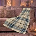 thumbnail image 5 of Autumn Plaid Sofa Scene Pumpkins Bat, Cozy Friendship Quote Scene, Warm Flannel Blanket for Ranch House and Living Room, Art Lovers Thanksgiving Gift, Artistic Home Decor, 5 of 7
