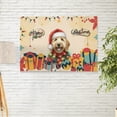 thumbnail image 2 of Merry Christmas Santa Goldendoodle Scarf Twinkling Lights Xmas Holiday Horizontal Matte Canvas Poster Doodle Dog Lover Gifts Idea Wall Art Home Decor - 00022, 2 of 5