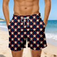 thumbnail image 2 of Bainana Mens Swim Trunks American Flag Patriotic Swim Shorts Independence Day Soft Breathable Summer Holiday Swimwear, 2 of 4