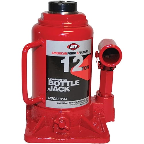 American Forge & Foundry 3514 Bottle Jack, Heavy Duty, 12 Ton Capacity