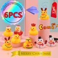 thumbnail image 2 of 6/1PC Christmas Little Yellow Duck Children's Water Toys Knead Called Modeling Rubber Ducks Toys Car Ornaments Baby Shower Toys, 2 of 4