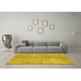 thumbnail image 3 of Ahgly Company Indoor Rectangle Abstract Yellow Modern Area Rugs, 3' x 5', 3 of 4