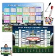 thumbnail image 1 of Póster waveglad Calendario de la Copa Mundial de Fútbol 2026 90x60 cm, 1 of 8