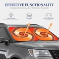 thumbnail image 4 of Xecao Orange Rotating for Foldable Car Sun Shades (2-Pack) offer sun protection with an easy-fold design for convenient windshield shading., 4 of 7